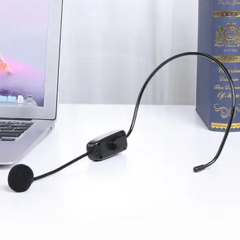 UHF Bezdrôtový Headset Mikrofón s Prijímačom pre Vyučovanie Hlas Zosilňovač Štandardný 3,5 do 6.35 Audio Converter pre Reproduktory