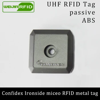 UHF RFID anti-kovové značky confidex ironside mirco 915m 868mhz Impinj Monza4QT EPCC1G2 6C odolný ABS smart karty pasívne RFID tagy