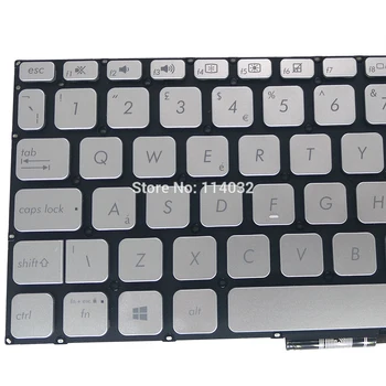UK klávesnica pre ASUS Vivobook 14 15 X409 x409ua x409fa anglický GB strieborná č rám MP-13J66E0-5281 19F479420001Q 0KNB0-3108SP00
