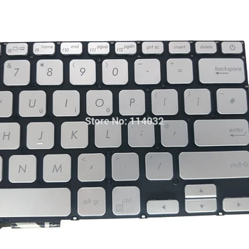 UK klávesnica pre ASUS Vivobook 14 15 X409 x409ua x409fa anglický GB strieborná č rám MP-13J66E0-5281 19F479420001Q 0KNB0-3108SP00