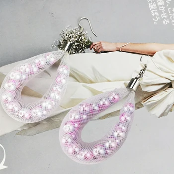 UKEBAY 2020 Nové Ručné Oka Šperky Pink Pearl Náušnice Ženy Módne Luxusné Veľké Náušnice Kvapka Gotický Šperky Darček k Narodeninám