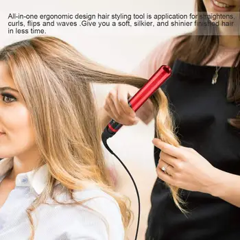 UKLISS Profesionálna vlasová Straightners Ploché Železo Elektrické Mužov Fúzy Straightner Salon Narovnanie Vlasov pre Nadýchané Vlasy Styling
