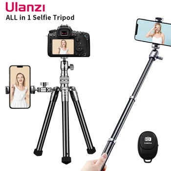 Ulanzi SK-04 Rozšíriteľný Bezdrôtový Monopod Statív Selfie Studenej Obuvi Telefón Mount Držiak pre Mikrofón, LED Svetlo, 1/4 Skrutka
