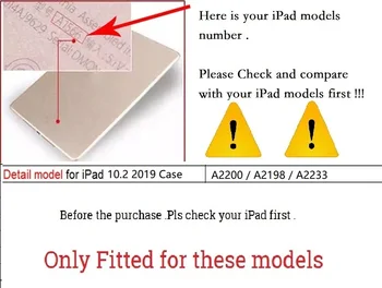 Ultra Slim Coque Pre iPad 10.2 2019 Prípade A2200 A2198 A2232 Smart Magnetické Skladací Stojan, Držiak Ceruzky Funda Pre iPad 10.2 Prípade