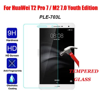 Ultra Tenké Tvrdené Sklo pre Huawei T2 7.0 Pro Screen Protector Pre Huawei MediaPad m2 7.0 lite PLE-703L Ochranné Sklo Film