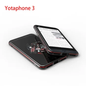 Ultra Tenký Kovový Rám, Kryt Pre Yotaphone 3 Veci Pevný Hliníkový Bumper Prípade Yota Telefón 3 Yota 3 Yota3