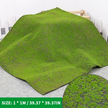 Umelé Moss Falošné Zelená Tráva DIY Umelý Trávnik Obchod Wallboard Svadobné Domov Terasa, Záhradné Dekorácie 100 * 100 cm