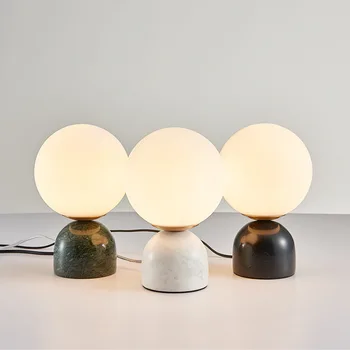 Umenie mramorový stôl lampa Nordic moderný jednoduchý spálňa lampy na nočnom stolíku EÚ a USA, AU, UK, zapojte stolové lampy pre obývacia izba WF1024