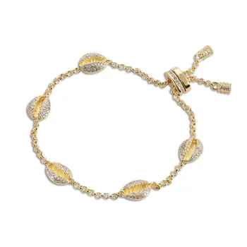UMGODLY Luxusné Značky Conch Shell Abalone Náramok Zlatej Farby Cubic Zirconia Ženy Módne Šperky