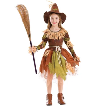 Umorden Fantasia Purim Halloween Kostýmy pre Dievčatá, Deti, Dieťa, Strašidelný Horor Strašiak Cosplay Kostým