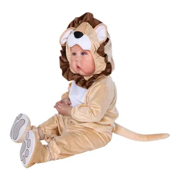 Umorden Karneval, Halloween Kostýmy Batoľa Detská Baby Zvierat Lev Cosplay Kostým pre Dieťa, Dievča, Chlapec, Maškarný Jumpsuit