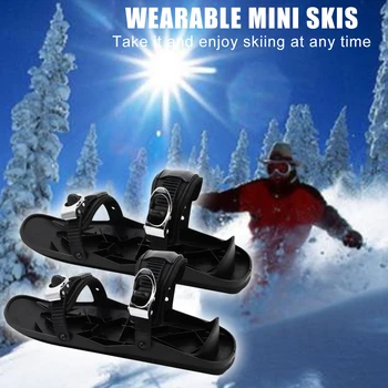 Unisex Zimné Korčule, Lyžiarske Topánky Nastaviť Jednoduché Bezpečnostné Cvičenie, Skiboard Mini Snowblades Príslušenstvo pre Vonkajšie Športové