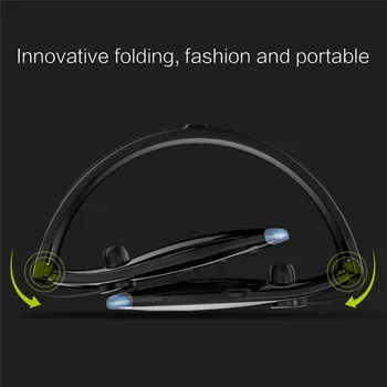 UNITOP HORLIVEC H1 Bezdrôtový Športové Slúchadlá Vodotesný, Prenosný Bluetooth Headset s Mikrofónom Krku nosiť Stereo Slúchadlá