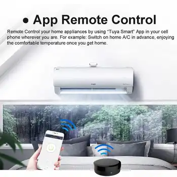 Univerzálne IR Inteligentné Diaľkové Ovládanie WiFi + Infračervený Home Control Hub Tuya App Pracuje s Google Asistent Alexa Siri Smart