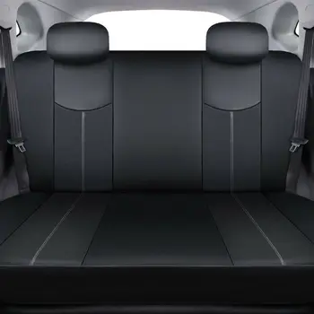Univerzálne Kožené autosedačky Kryt kompletný Set Black Chránič Nosenie 5-Sídlo Vozidlo SUV Sedáku Mat Chránič Auta