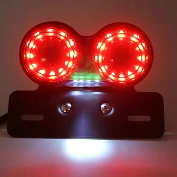 Univerzálne Motocyklové LED zadné Svetlo Brzda Riadenie Svetla LED Motocykel Chvost Zase Signál Svetlo Brzdové špz Držiak Svetla