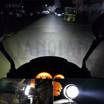 Univerzálne Príslušenstvo LED Motocykel Svetlo Pomocné Heatlights U2 1200L 30W moto Svetlo Jazdy Motorky Hmlové Svetlo S vypínačom