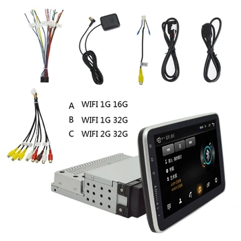 Univerzálny 1 Din Car Multimedia Player 9 palcový Dotykový Displej Autoradio Stereo Video, GPS, WiFi, Auto Rádio Záložný Fotoaparát MP5 Dropship