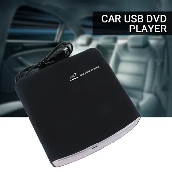 Univerzálny Externý Auto CD MP3 HD Video Prehrávača Systém S USB PowerP Kompatibilný s PC TV Android Hlavu Jednotka Stereo