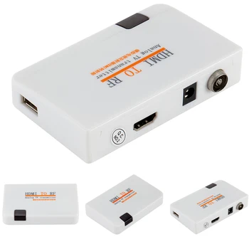 Univerzálny HDMI-ANTÉNNY Koaxiálny Converter Box, Adaptér, Kábel S Diaľkovým ovládaním Napájanie
