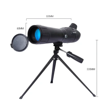 Univerzálny Klip 20-60X60 Zoom Telefón Objektív pre Smartphone Ďalekohľad, Fotoaparát, Mobilný 60X Zoom Ďalekohľad Telescopio Mobilné