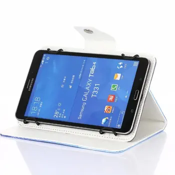 Univerzálny Kryt na HuaWei MediaPad T1 8.0/T3 8.0/M3 lite 8.0/M5 8.4 8 palcový Tablet Vytlačené PU Kožené Stojan Prípade