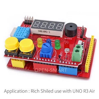 UNO R3 Vzduchu ATMEGA328P (CH340) Vývoj Doska s USB Kábel pre Arduino UNO R3 Jednoduché-Plug TFT LCD /DS1307 RTC /TF karty modul