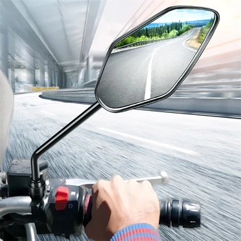 Unviersal 8 MM 10 MM motorke bočné zrkadlá moto spätné zrkadlo pre yamaha xj6 ybr 125 aerox xt 600 zrkadlá motocykel spätné