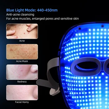 Upgrade Verzia 3 Farby 120PCS LED Pleťová Maska LED svetelná Terapia Stroj Omladenie Pleti Utiahnite Proti Vráskam Akné Odstránenie
