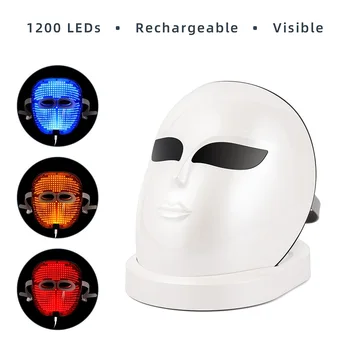 Upgrade Verzia 3 Farby 120PCS LED Pleťová Maska LED svetelná Terapia Stroj Omladenie Pleti Utiahnite Proti Vráskam Akné Odstránenie