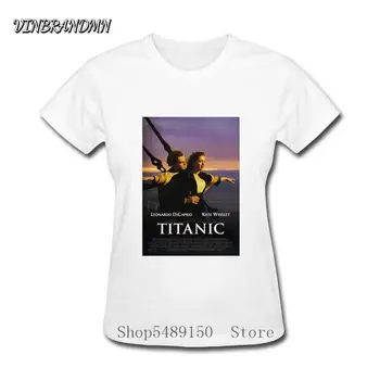 Urban Tee Tričko Retro Titanic Plagát Tshirts Ženy, Mladé Dievča, Krátke Rukávy Letné T-Shirts Romantický Topy, Lacné Oblečenie Značky