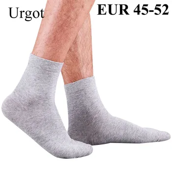 Urgot 5 Párov pánskych Ponožiek 98% Bavlna Vysokej Kvality Ponožky Mužov Veľké Veľké Plus Veľkosť 49,50,51 Bežné Obchodné Ponožka Calcetines Hombre