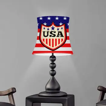 USA/UK Vlajkou Dizajn Lampa Odtiene stolná Lampa Kryt Valcové Látkové Tienidlo Svetlo Zahŕňa Domáce Dekorácie