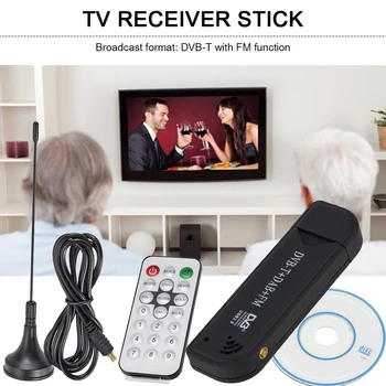 USB 2.0 a Digitálny TV Stick DVB-T a DAB FM Anténa Prijímača Mini SDR Video Dongle pre Domácnosť Televízia Hrá Dekorácie