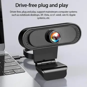USB 2.0, webová Kamera 1080P HD Webová Kamera So vstavaným Redukcia Šumu Mikrofónu USB Plug N Play Web Kameru Na Notebooku Ploche