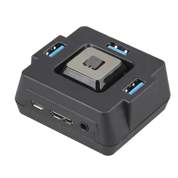 USB 3.0 Multi-Funkcie počítača desktop switch S Zvukových Kariet 3 v 1 USB 3.0 HUB, PC Audio Usb3.0 Plug and play Dock Adaptér