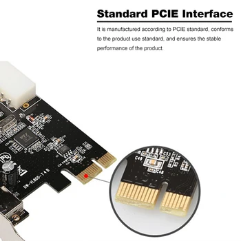USB 3.0, PCI express Rozširujúca Karta 4 port USB 3.0, PCI-e PCIe Adaptér USB3.0 5 gb / S, Rýchlosť Pre Desktop vyhrať 10 s Originál Krabici