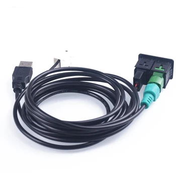 USB, Aux Prepínač + Drôt, kábel Kábel Adaptéra pre BMW 3-5 Sérií E87 E90 E91 E92 X5 X6 AC516