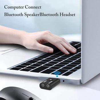 USB Bluetooth 5.0 Adaptér 2 v 1, USB, Bluetooth Prijímač/ Vysielač,AUX-in 3,5 mm Jack, Denoise HIFI Hudba pre TV