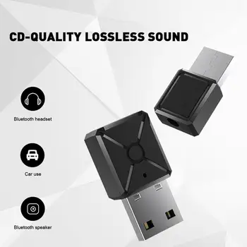 USB Bluetooth 5.0 Audio Vysielač, Prijímač Stereo Bluetooth Adaptér pre TV, PC, Auto AUX Reproduktor Bezdrôtový Adaptér