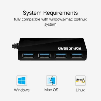 Usb c hub 4 port adaptéra splitter Power Interface pre iMac, MacBook Air pro usb 3.0 3.1 typ c hub, pc počítač, notebook, príslušenstvo