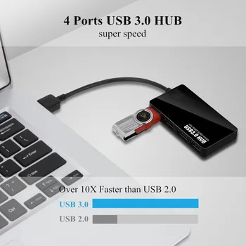 Usb c hub 4 port adaptéra splitter Power Interface pre iMac, MacBook Air pro usb 3.0 3.1 typ c hub, pc počítač, notebook, príslušenstvo