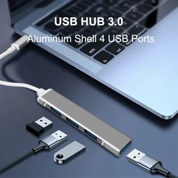 USB C HUB 4 Port Typu C, USB 3.0 2.0 Splitter Converter OTG Kábel pre Macbook Pro, iMac, PC, Notebook Notebook Príslušenstvo