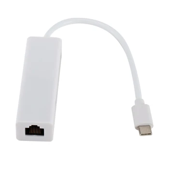 USB C k Ethernet Adaptér Typu C USB2.0/3.0/PD HUB 3 Porty RJ45 Sieťová Karta Lan Adaptér pre USB-Typ C