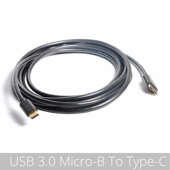 USB C Micro USB 3.0 Kábel USB (C do USB Micro B 3.0, Micro USB 3.0 na pripojenie USB-C) v Čiernej 1.8 m 3 m 5 m /6/ 10 FT/ 16 FT