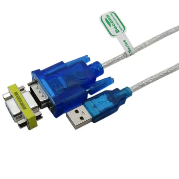 USB do RS-232 DB9 9-pinový Sériový Kábel w/ Žena Adaptér Podporuje systém Windows 8, Č. CD