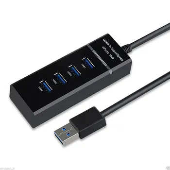 USB HUB, Multi USB 3.0 4 Port Pre MacBook Air Pro Počítač PC, Notebook Príslušenstvo Usb 3 3.0 Hub OTG Splitter
