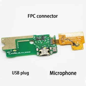 Usb konektor poplatok rada Pre ZOPO ZP1000 8510 Mobilný Telefón, Flex Káble plnenie modul Mikrofón mobilný telefón, Mini USB Port