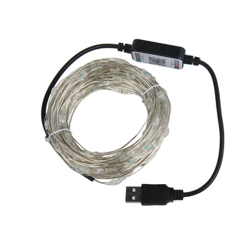 USB LED Reťazec Svetlo Vianočný Strom Dekorácie Svetla Bluetooth App Riadenie String Svetlá na Čítanie IP65 Vodeodolný Rozprávkových Svetiel