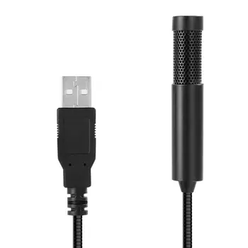 USB Mikrofón Anti-Noise Nastaviteľné Prenosné Audio Voice Trubice Ploche Počítača, QQ, MSN, Skype Spievať pre Linux OS Windows LX9A